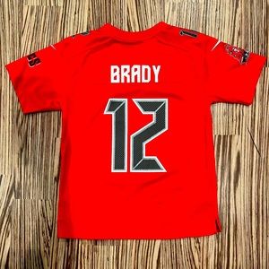 COPY - Size medium youth jersey 12 Tom Brady NFL Tampa Bay excellent condition